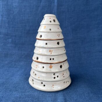 Photophore Sapin Solaire blanc